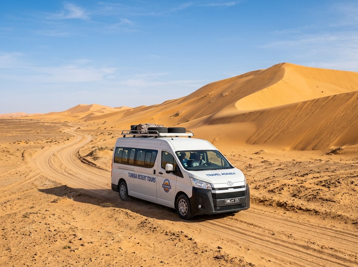 Mini-bus tout confort pour les transferts à Douz